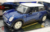 Burago 1/18 Scale Diecast 3319 - Mini Cooper 2000 - Blue/White