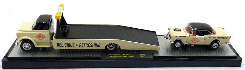 Castline M2 Machines 1/64 Scale CTW20 '68 Chevrolet C60 & '55  Bel Air Gasser