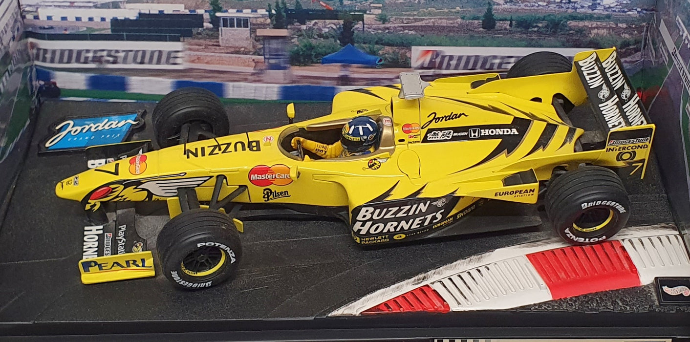 Hot Wheels 1/18 Scale 22822 - F1 Jordan 199 Launch Version Damon Hill F1