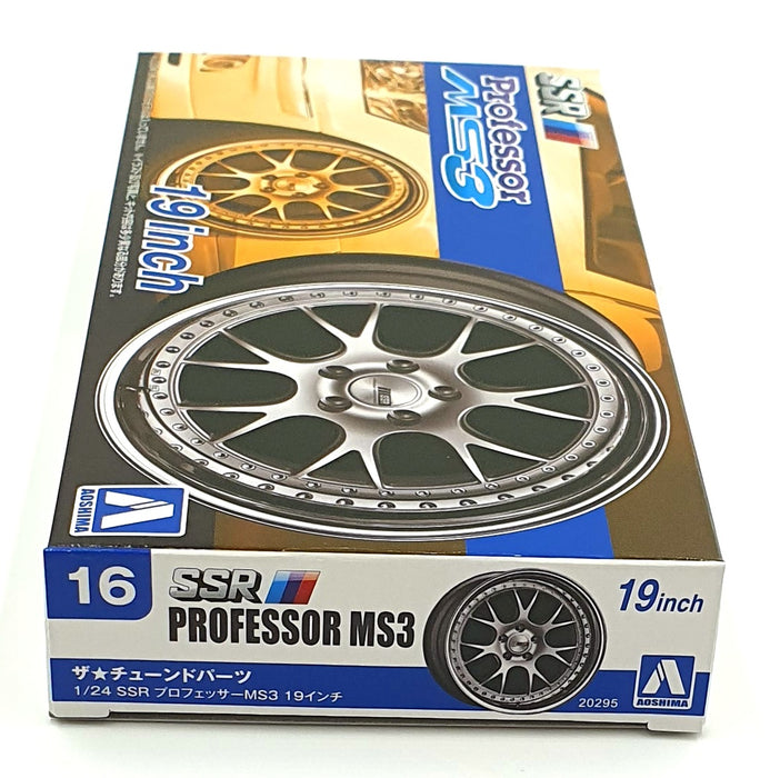 Aoshima 1/24 Scale 20295 - SSR Professor MS3 19' Wheels & Tyres Set #16