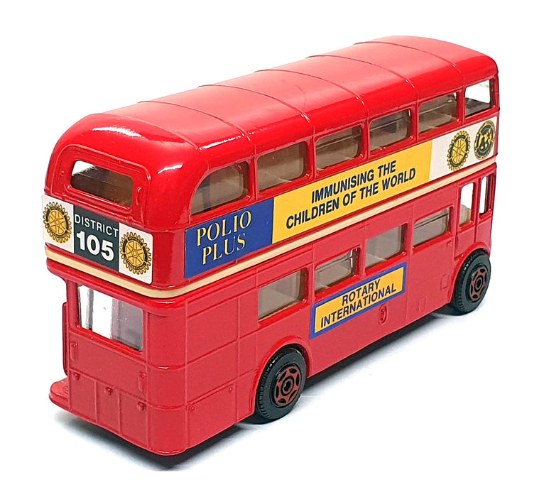 Corgi 12cm Long Diecast 628 - AEC Routemaster D/Deck Bus Polio Plus - Red