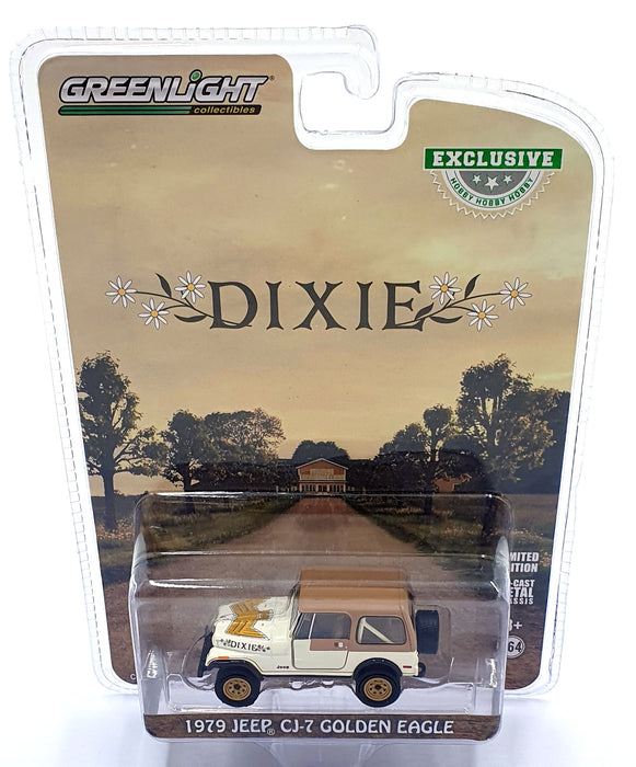 Greenlight 1/64 Scale 30175 - 1979 Jeep CJ-7 Golden Eagle - Dixie