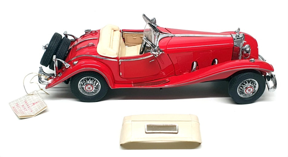 Franklin Mint 1/24 Scale FKN03 - Mercedes Benz 500k Special Roadster - Red