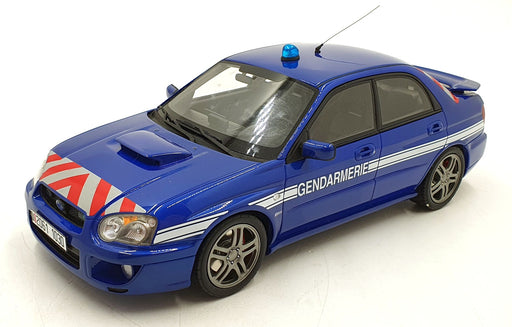 Otto Mobile 1/18 Scale OT948 - Subaru Impreza WRX Gendamerie - Blue/White
