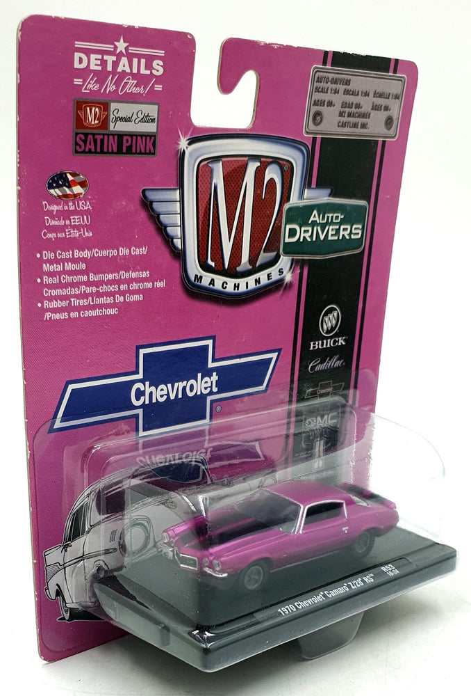 Castline M2 Machines 1/64 Scale R53 - 1970 Chevrolet Camaro Z/28 RS - Pink/Black