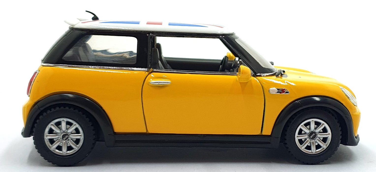 Kinsmart 1/28 Scale Pull Back & Go TY1245 - Mini Cooper S - Yellow
