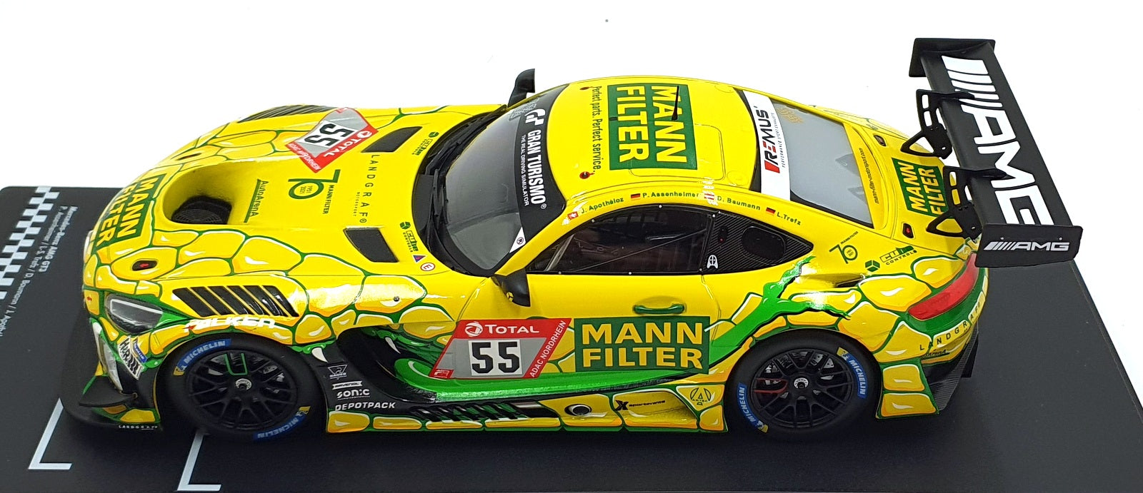 IXO 1/18 Scale LEGT18-22NUR007 - Mercedes AMG GT3 #55 24hr Nurburgring 2022