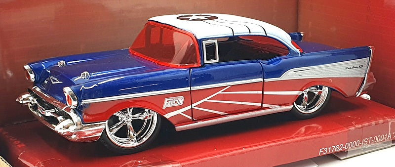 Jada 1/32 Scale Diecast 24078 - 1957 Chevrolet Bel Air Marvel Avengers Falcon