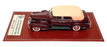 GIM 1/43 Scale GIM 006a 1938 Cadillac V16 S90 Convertible Sedan Closed - Maroon