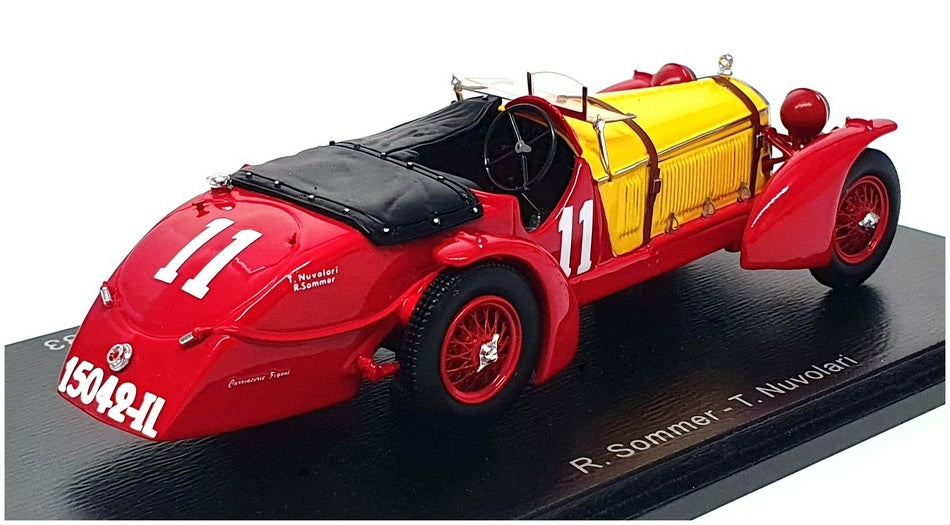 Spark Model 1/43 Scale 43LM33 - Alfa Romeo 8c Winner 24h LM 1933 - Red/Yellow