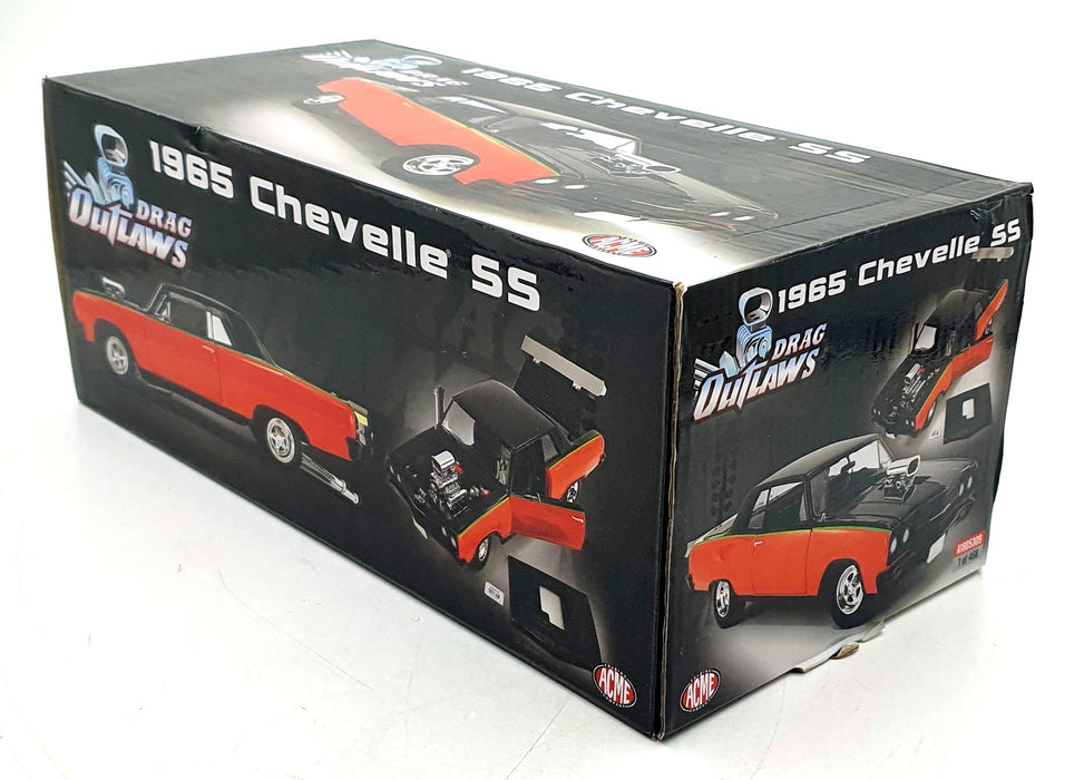 Acme 1/18 Scale A1805309 - 1965 Chevrolet Chevelle SS - Black/Orange