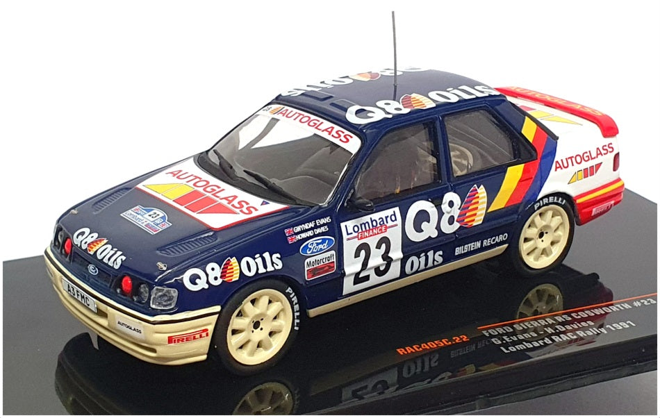 Ixo 1/43 Scale RAC405C.22 - Ford Sierra Cosworth Lombard RAC Rally 1991