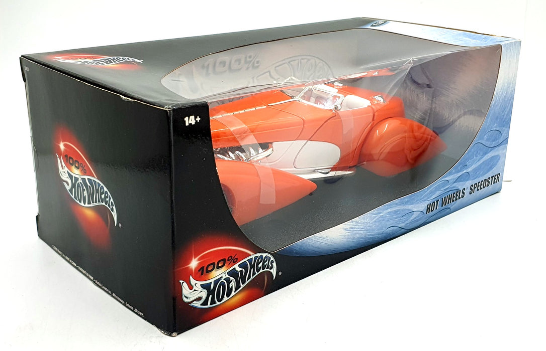 Hot Wheels 1/18 Scale Diecast 53830 - Hot Wheels Speedster - Orange/White
