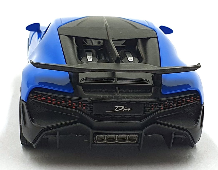 Kinsmart 1/36 Scale Pull Back & Go TY1244 - Bugatti Divo - Blue