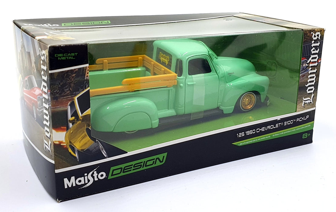 Maisto 1/25 Scale Diecast 32545 - 1950 Chevrolet 3100 Pick Up - Mint Green