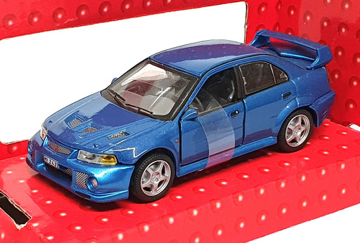 Cararama 1/43 Scale 25020 - Mitsubishi Lancer Evolution VI - Met. Blue