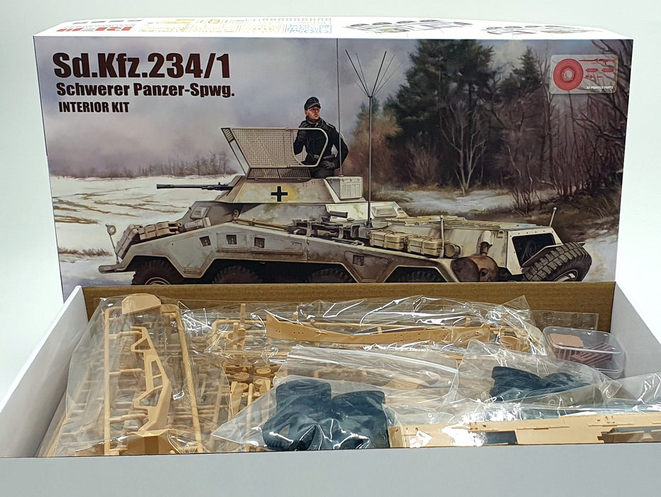Ryefield Kit 1/35 Scale 1554 Sd.Kfz.234/1 Schwerer Panzer-Spwg Interior Kit