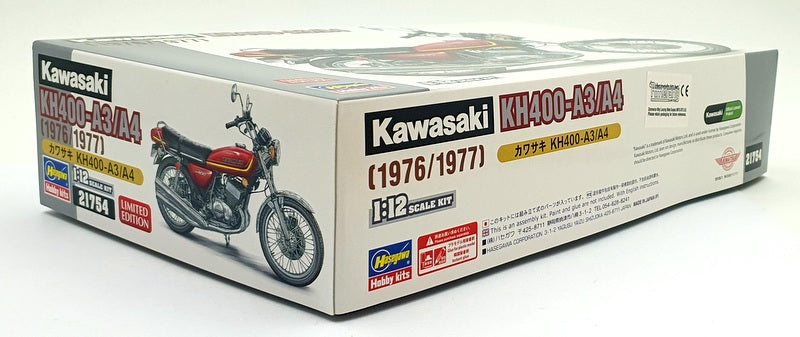 Hasegawa Kits 1/12 Scale 21754 - Kawasaki KH400-A3/A4 1976/77