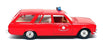 Solido 1/43 Scale No. 23D - Peugeot 504 Pompiers Fire Vehicle - Red