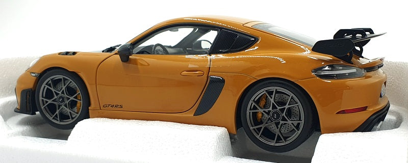 Norev 1/18 Scale Diecast 187252 2023 Porsche Cayman GT4 RS Weissach Pack Yellow