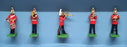 Britains 1/32 Scale Metal Soldiers 00157 - Band Of The Lifeguards 5 Pieces