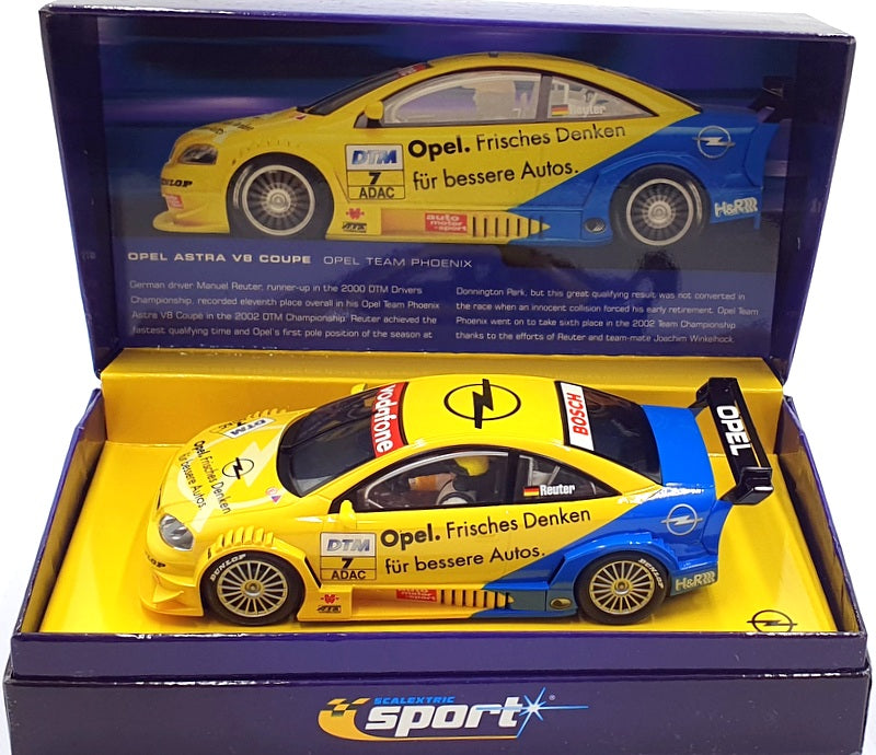 Scalextric 1/32 Scale Slot Car C2474A - Opel Astra V8 Coupe #7 T Phoenix Yellow