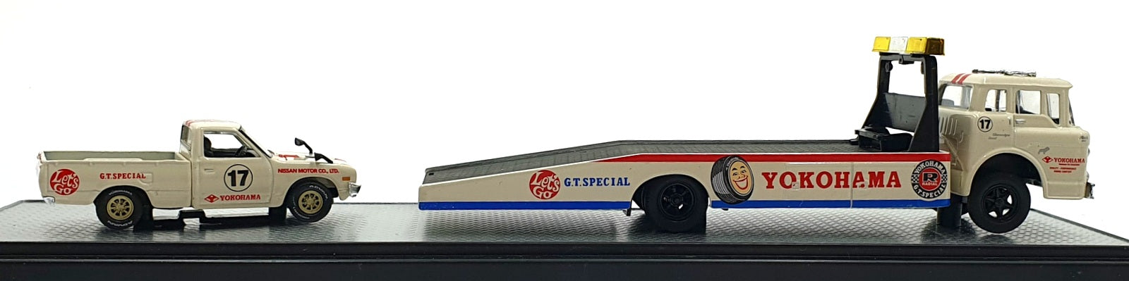 Castline M2 Machines 1/64 Scale R37 - 1957 Mack Model N & 1974 Datsun #17