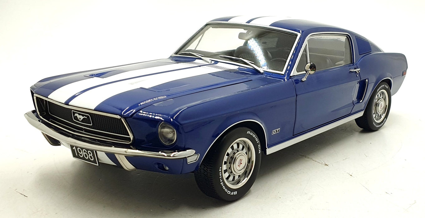 KK Scale 1/12 Scale KKDC120224 - 1968 Ford USA Mustang GT Fastback Coupe - Blue