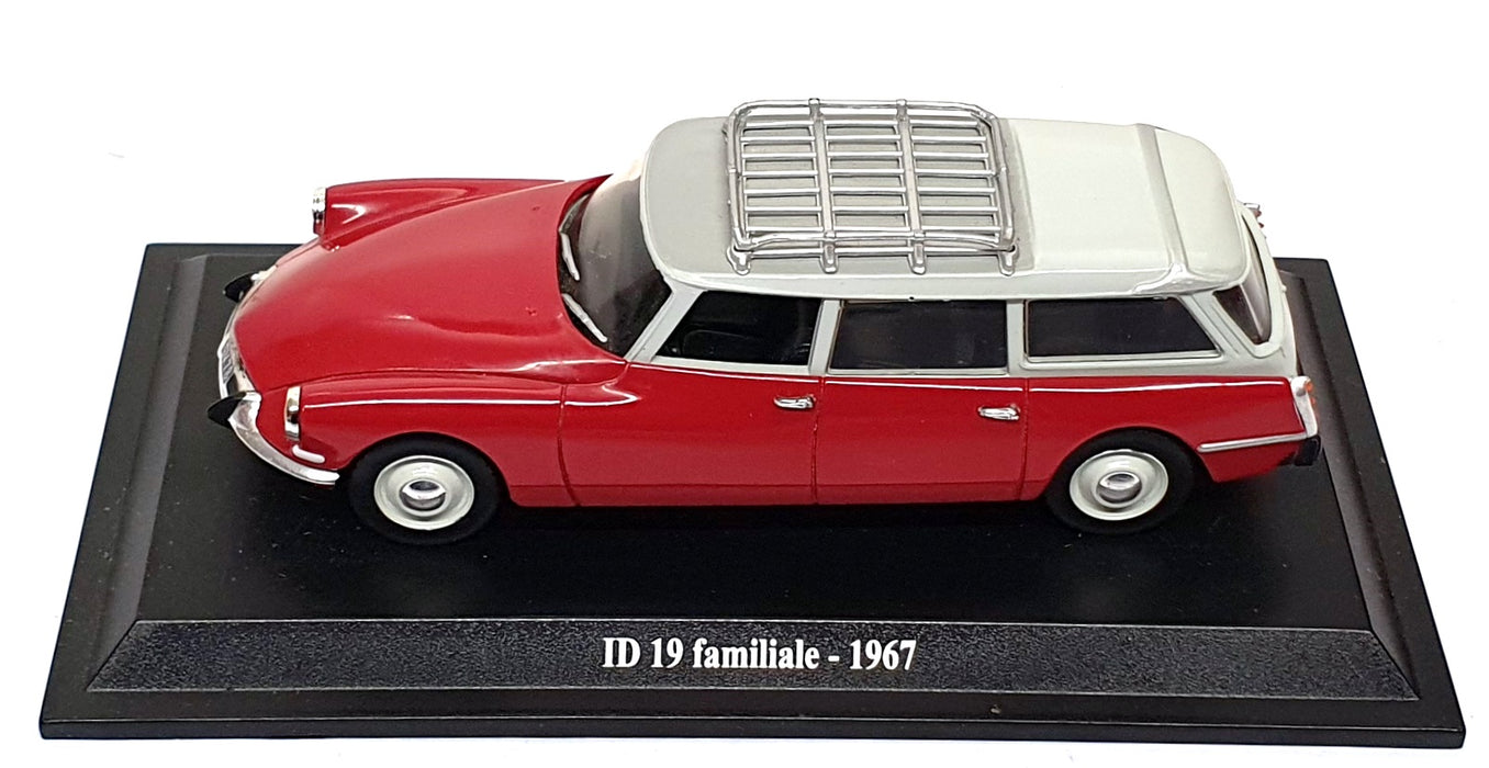 Altaya 1/43 Scale 310326B - 1967 Citroen ID 19 Familiale - Red/Grey
