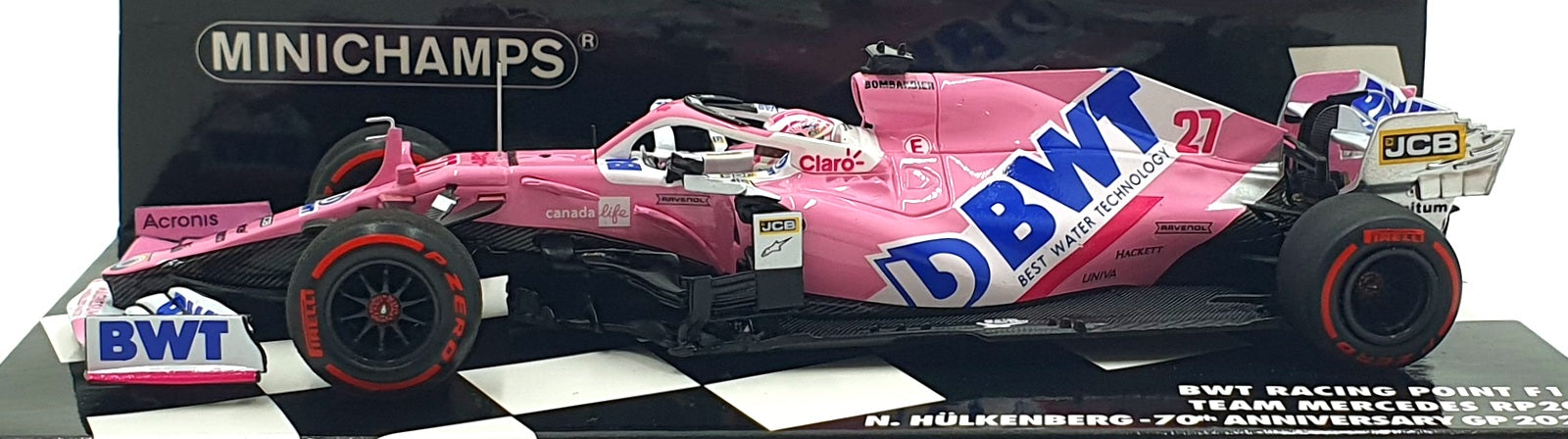 Minichamps 1/43 Scale 417 200527 BWT Racing F1 Team Mercedes RP20 #27 GP 2020