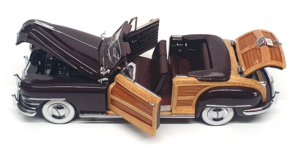 Danbury Mint 1/24 Scale DM662M - 1948 Chrysler Town & Country - Deep Maroon