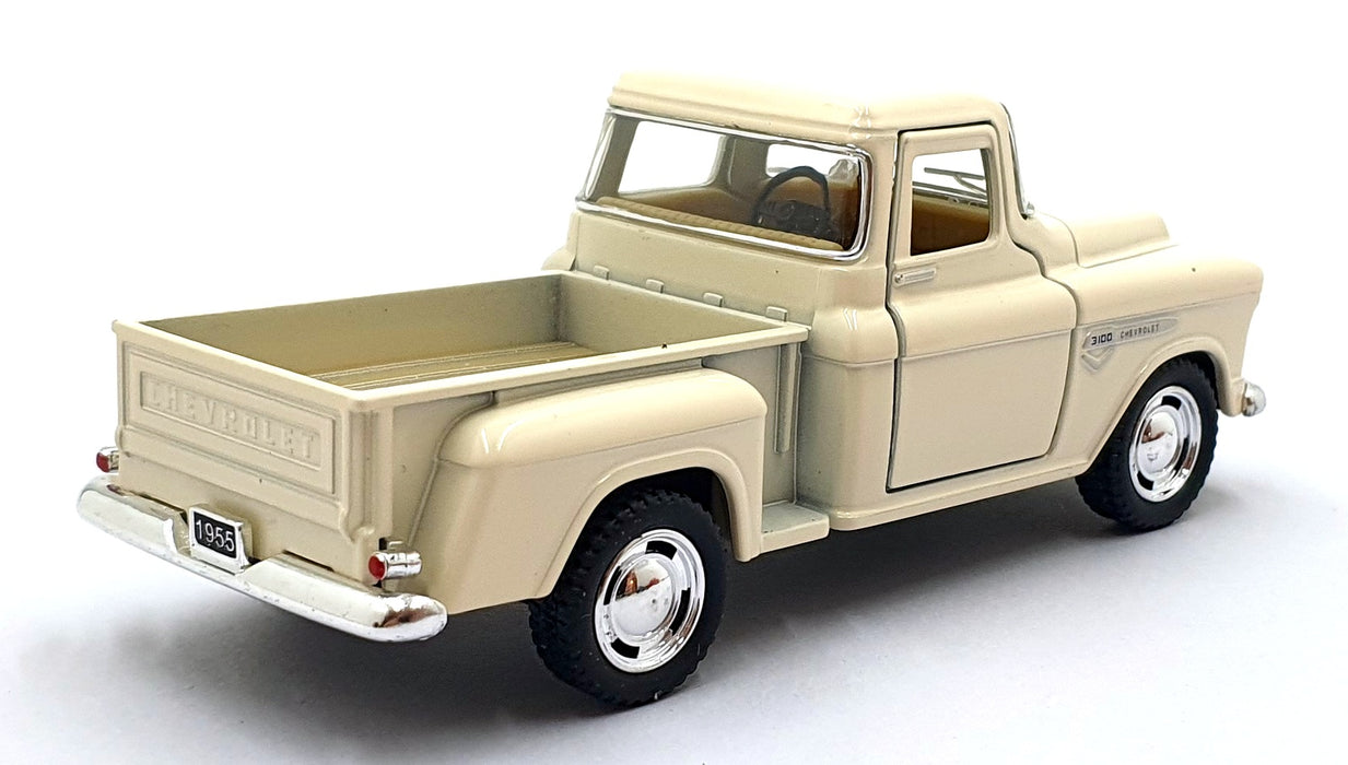 Kinsmart 1/32 Scale Pull Back & Go TY0237 1955 Chevrolet Stepside Pick Up Cream