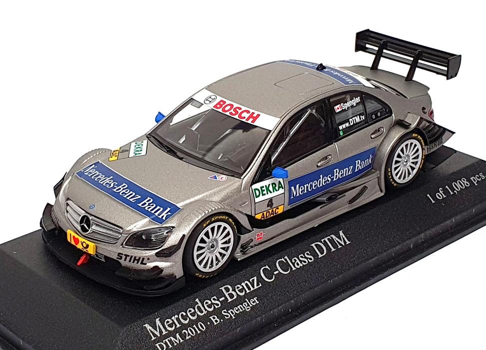 Minichamps 1/43 Scale 400 103904 - Mercedes C-Class DTM 2010 #4 Spengler - Grey