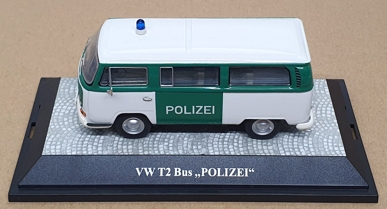 Premium ClassiXXs 1/43 Scale 11304 - VW T2 Bus Polizei Police - White/Green