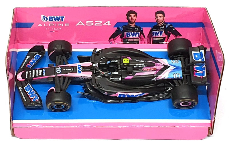 Burago 1/43 Scale 18-38175G - F1 BWT Alpine A524 #10 Gasly
