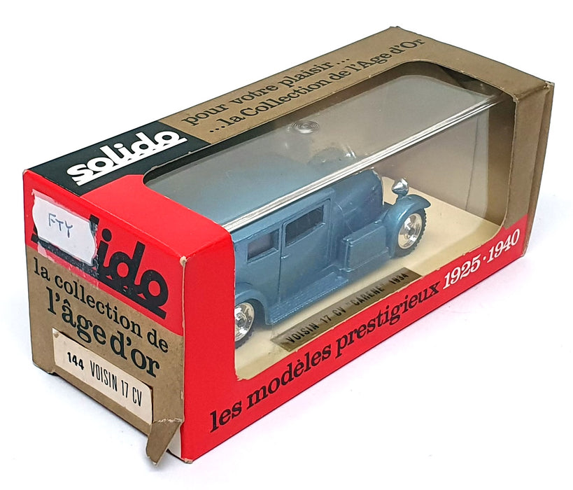 Solido 1/43 Scale Diecast 144 - 1934 Voisin 17CV Carene - Met. Lt. Blue