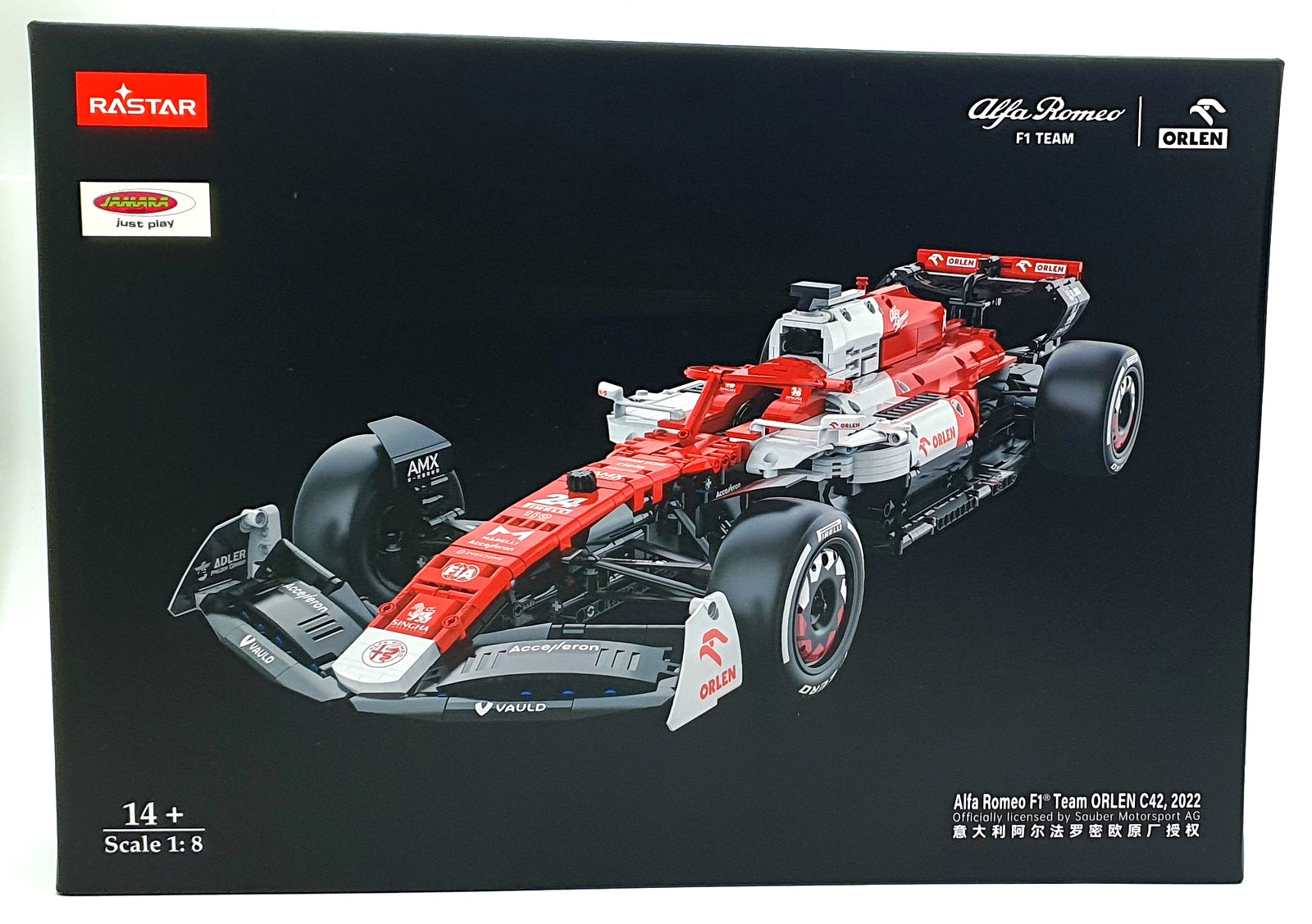 RASTAR 402806 1/8 Scale 2306 pcs - Alfa Romeo F1 Team Orlen #24 2022 Unopened