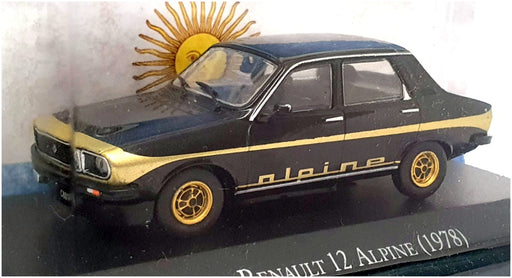 Altaya 1/43 Scale Diecast 23524D - 1978 Renault Alpine - Black/Gold