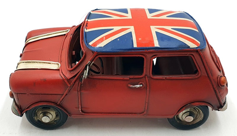 Kreatif Kraft Tin Plate Metal 84101 - Union Jack Car Ornament - Red/Union Jack