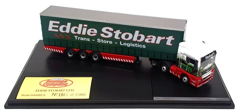 Oxford Diecast 1/76 Scale MAN06CS - MAN TGX XLX Truck & Trailer (Stobart)