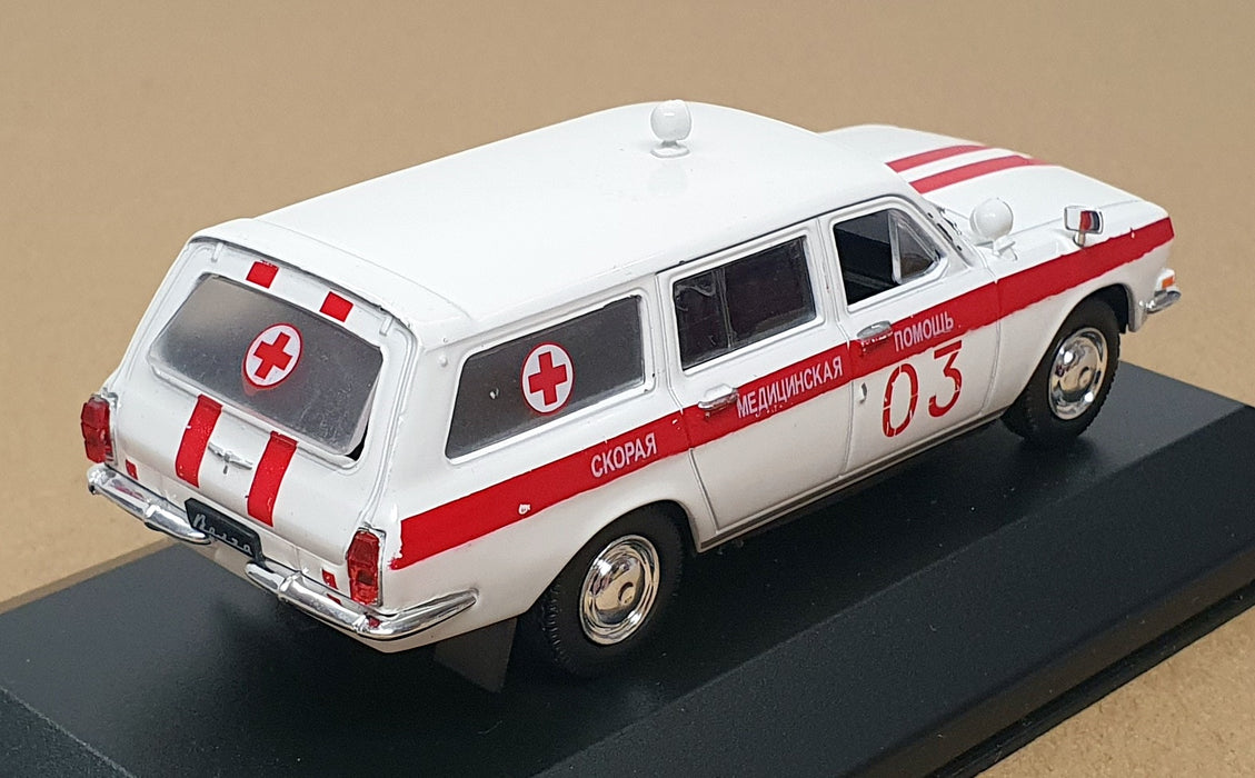 DeAgostini 1/43 Scale RUS03A - GAZ 24-03 Russian Ambulance - White/Red