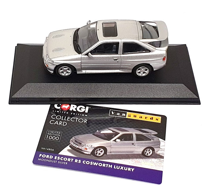 Vanguards 1/43 Scale VA14806 - Ford Escort RS Cosworth Luxury - Moondust Silver