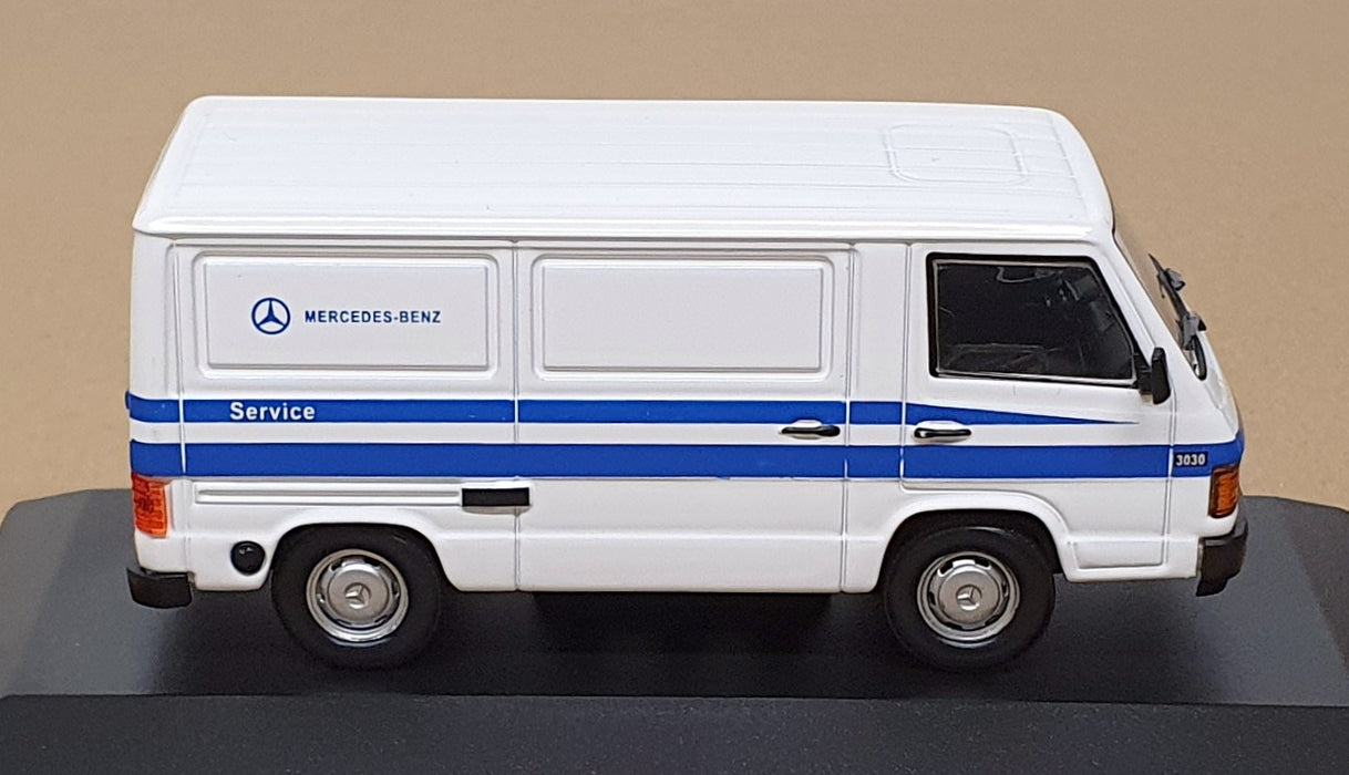 Whitebox 1/43 Scale WB266 - Mercedes Benz 100 Van MB Service - White/Blue
