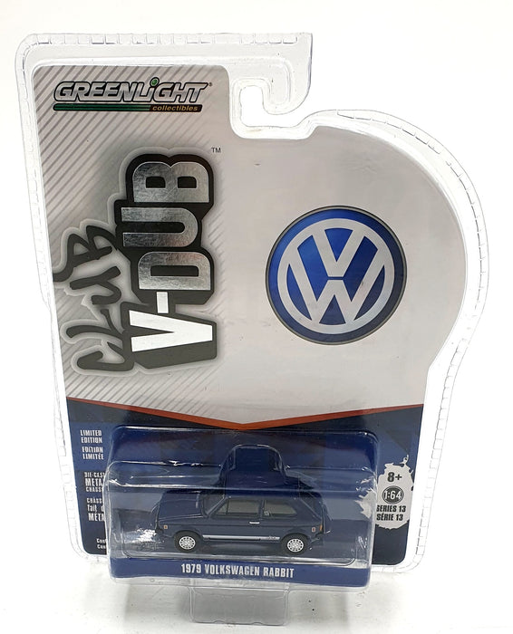 Greenlight 1/64 Scale 36030-C - 1979 Volkswagen Rabbit - Blue