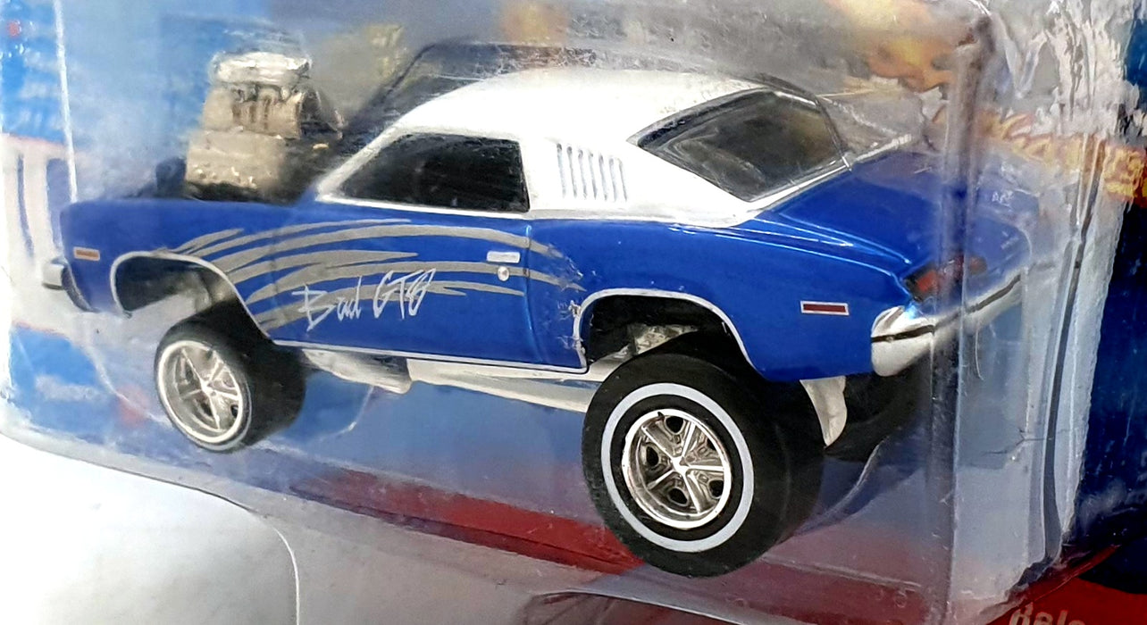 Johnny Lighting 1/64 Scale JLSF014 - 1973 Pontiac GTO - Blue/White
