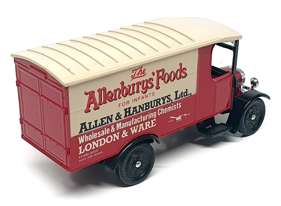 Corgi Appx 13cm Long 821 - Allenburys Foods Thornycroft Van - Red/Beige