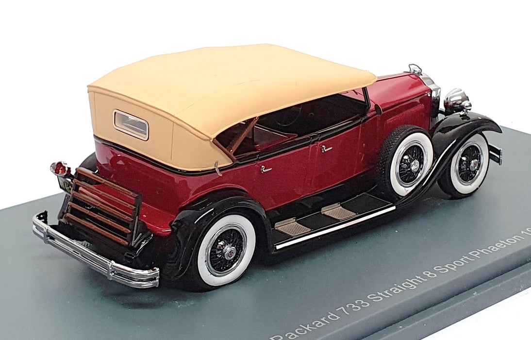 Neo 1/43 Scale NEO44630 - 1930 Packard 733 Standard 8 Sport Phaeton - Dk. Red