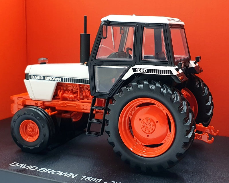 Universal Hobbies 1/32 Scale UH6754 - Case David Brown 1690 2WD - White/Orange