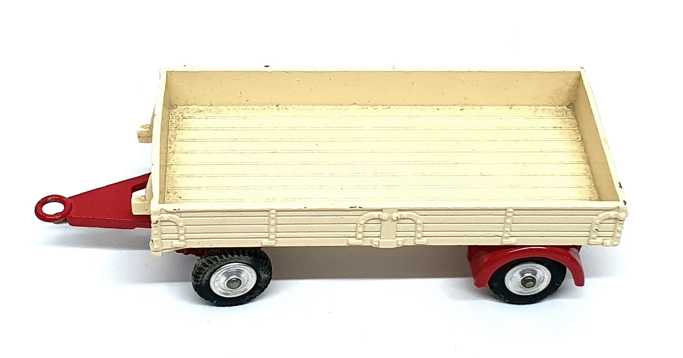Corgi Toys 100 - Dropside Trailer - Cream/Red