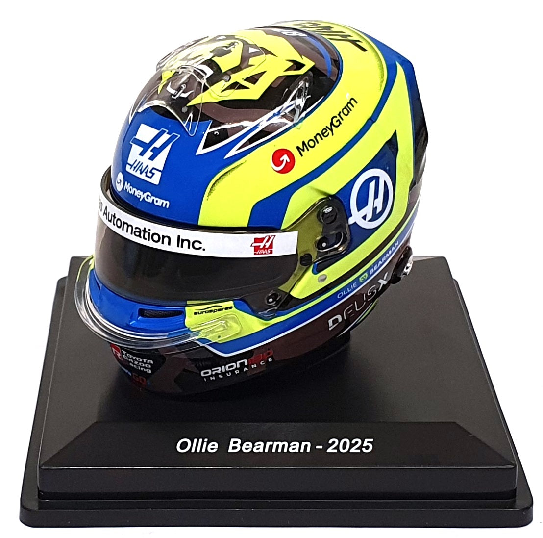 Spark 1/5 Scale 5HF183 - Helmet Ollie Bearman MoneyGram Haas F1 Team 2025